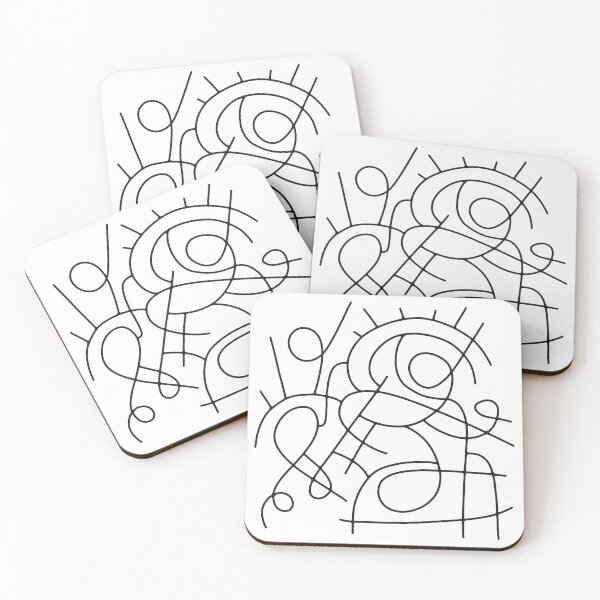 Item preview, Abstraction Doodle Composition lines designed and sold by alina-k-design.