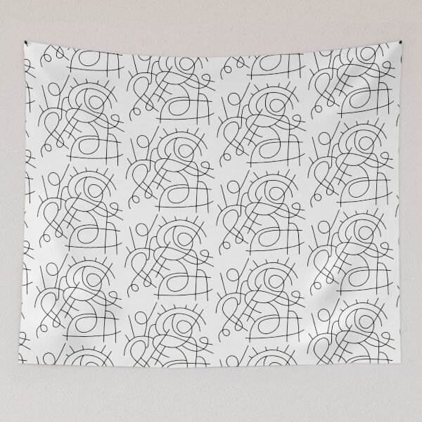 Item preview, Abstraction Doodle Composition lines designed and sold by alina-k-design.
