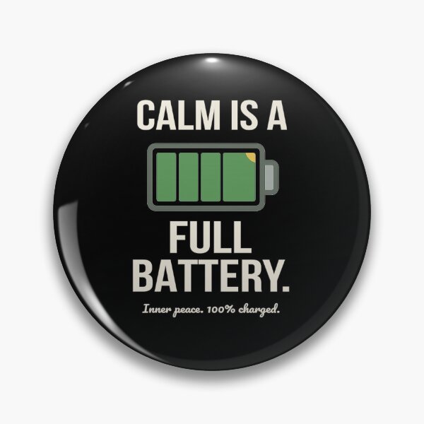 Item preview, Calm Is a Full Battery – Funny Drone Pilot Quote designed and sold by Hover & Plunge.
