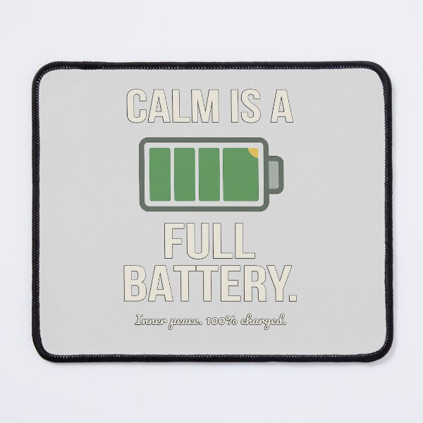 Item preview, Calm Is a Full Battery – Funny Drone Pilot Quote designed and sold by Hover & Plunge.