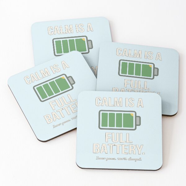 Item preview, Calm Is a Full Battery – Funny Drone Pilot Quote designed and sold by Hover & Plunge.