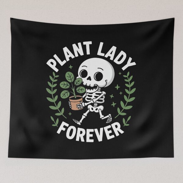 Item preview, Cute Skeleton and Monstera Plant designed and sold by SusanaDesigns.