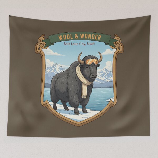 Item preview, Wool & Wonder – Ski-Ready Yak in Salt Lake City designed and sold by PostersMode.