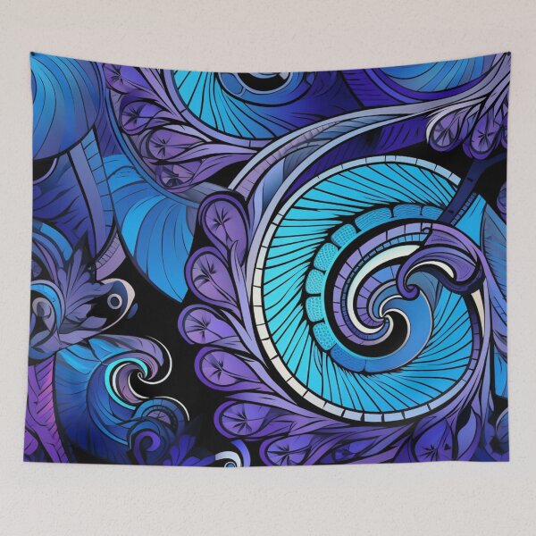 Item preview, New Zealand Māori Paua Pattern Koru Design 580 designed and sold by GrinGalore.