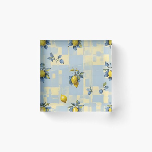 Item preview, Lemon Zest Grid designed and sold by Dream Garden.