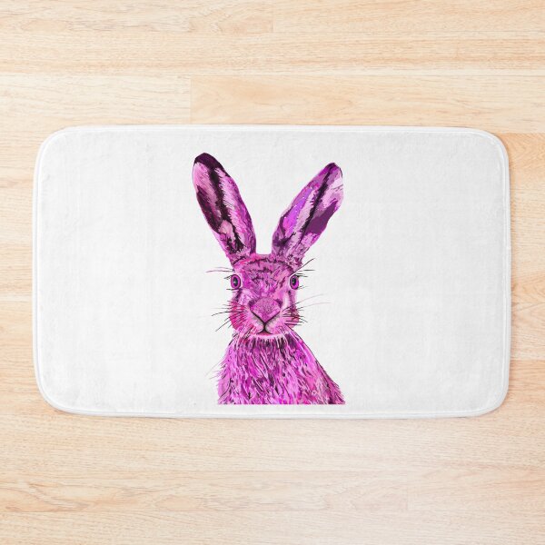 Item preview, Psychedelic Pink Hare Art – Colorful Boho Wildlife Design designed and sold by Vividality.