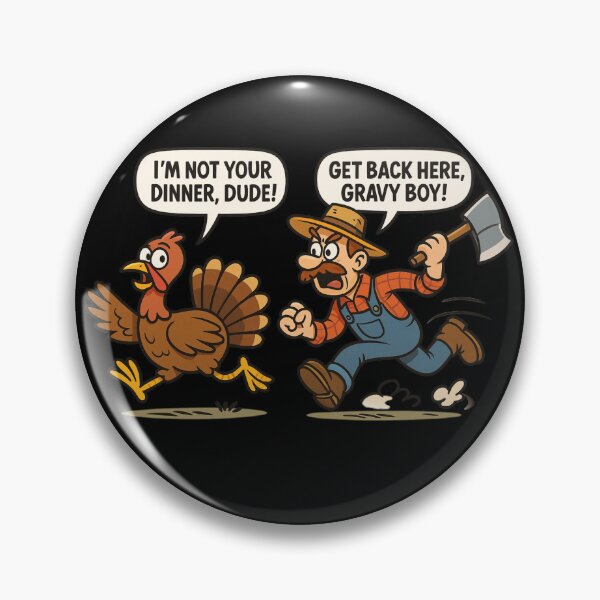 Item preview, Run Turkey Run – Funny Thanksgiving Cartoon designed and sold by EvelinZ.