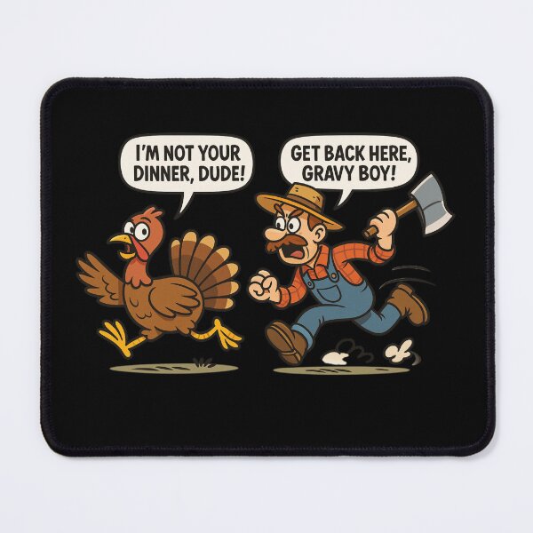 Item preview, Run Turkey Run – Funny Thanksgiving Cartoon designed and sold by EvelinZ.
