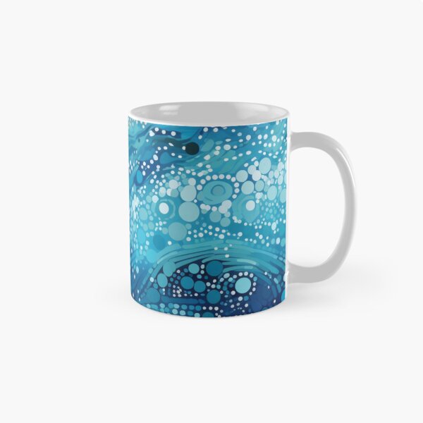 Item preview, Aboriginal Inspired Dot Art - With Ocean Waves Vibe designed and sold by GrinGalore.