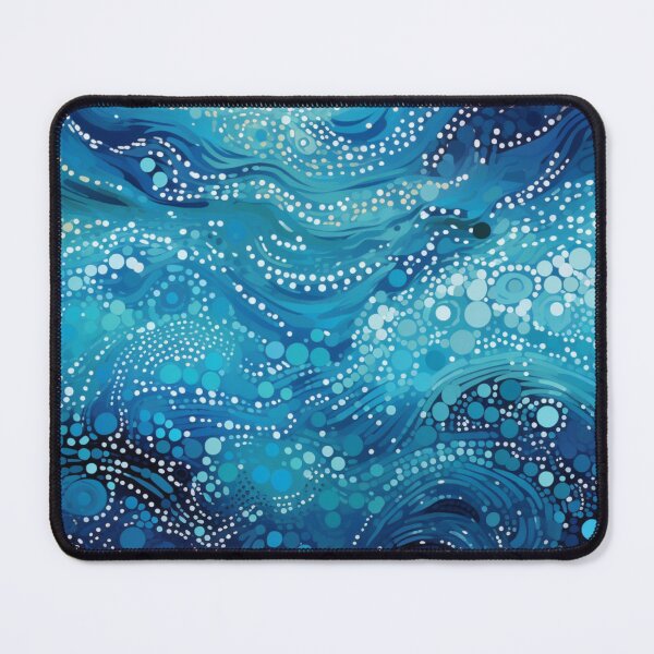 Item preview, Aboriginal Inspired Dot Art - With Ocean Waves Vibe designed and sold by GrinGalore.