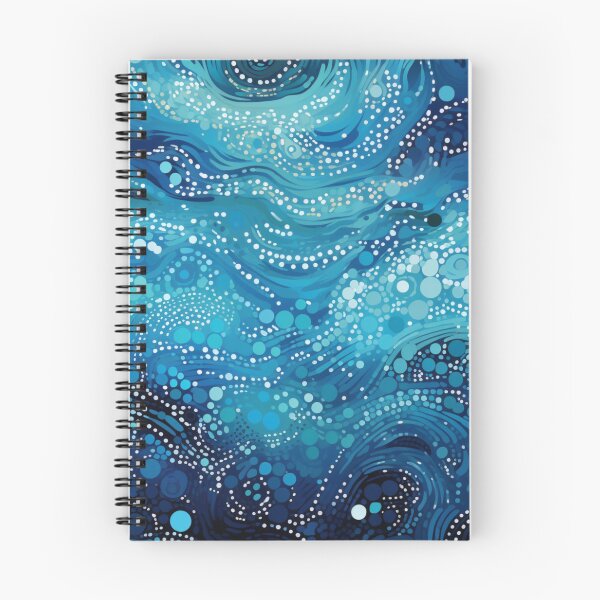 Item preview, Aboriginal Inspired Dot Art - With Ocean Waves Vibe designed and sold by GrinGalore.