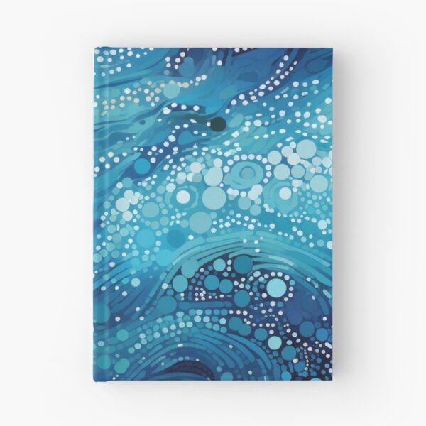 Item preview, Aboriginal Inspired Dot Art - With Ocean Waves Vibe designed and sold by GrinGalore.