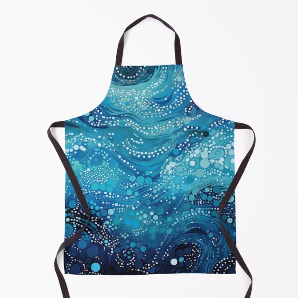 Item preview, Aboriginal Inspired Dot Art - With Ocean Waves Vibe designed and sold by GrinGalore.