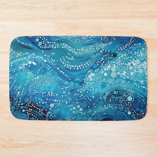 Item preview, Arte de puntos de inspiración aborigen: con un toque de olas del océano designed and sold by GrinGalore.