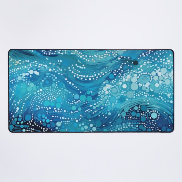 Item preview, Aboriginal Inspired Dot Art - With Ocean Waves Vibe designed and sold by GrinGalore.
