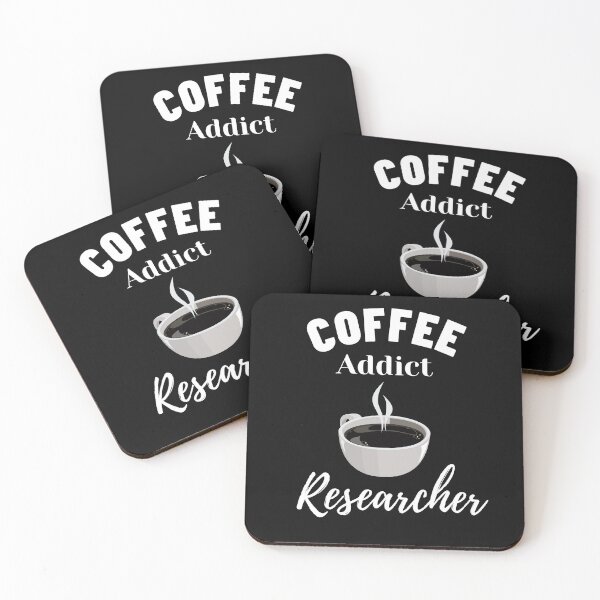 Item preview, Coffee addict Researcher -  Research scholar phd themed gifts (in black) designed and sold by RebelliousRosee.