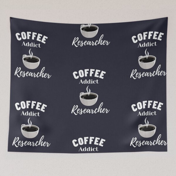 Item preview, Coffee addict Researcher - Research scholar phd themed gifts  designed and sold by RebelliousRosee.