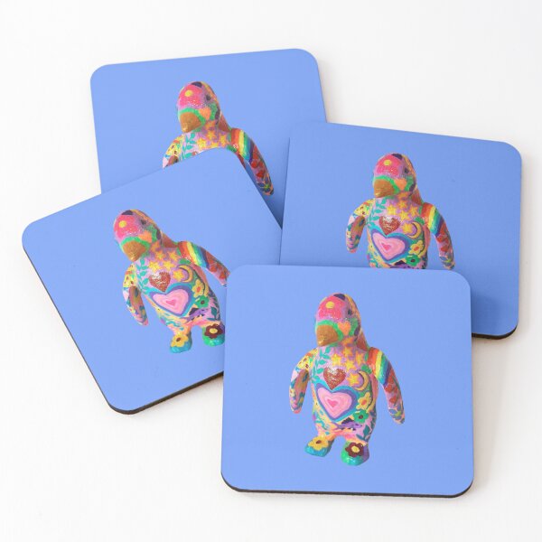 Item preview, Psychedelic Penguin Folk Art – Colorful Boho Animal Design designed and sold by Vividality.