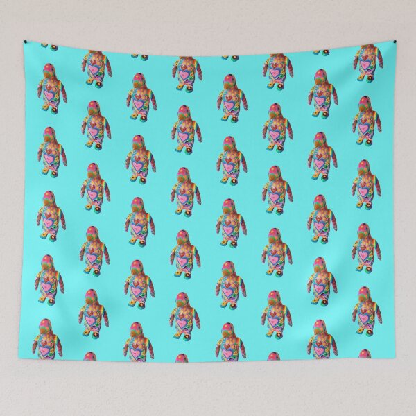 Item preview, Psychedelic Penguin Folk Art – Colorful Boho Animal Design designed and sold by Vividality.