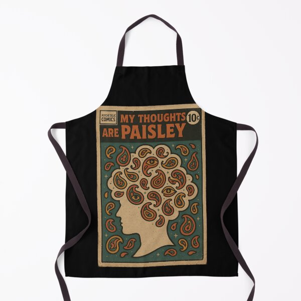 Item preview, Groovy Psychedelic: My thoughts are paisley designed and sold by bapupa.