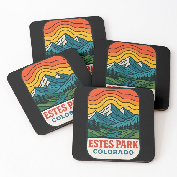 Item preview, Estes Park Colorado Retro Trippy Travel designed and sold by TomFrontierArt.