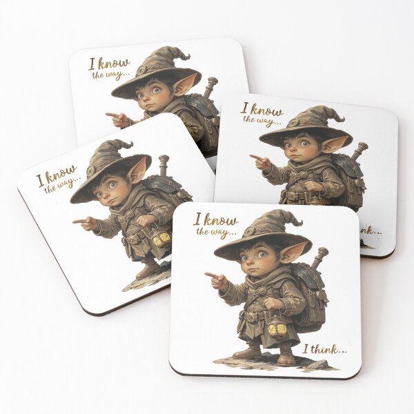 Item preview, Cute Adventurer Halfling – “I Know the Way… I Think” Fantasy Design designed and sold by DiceWay.