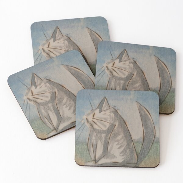 Item preview, Curious cat designed and sold by Studio Reimagined Arts.