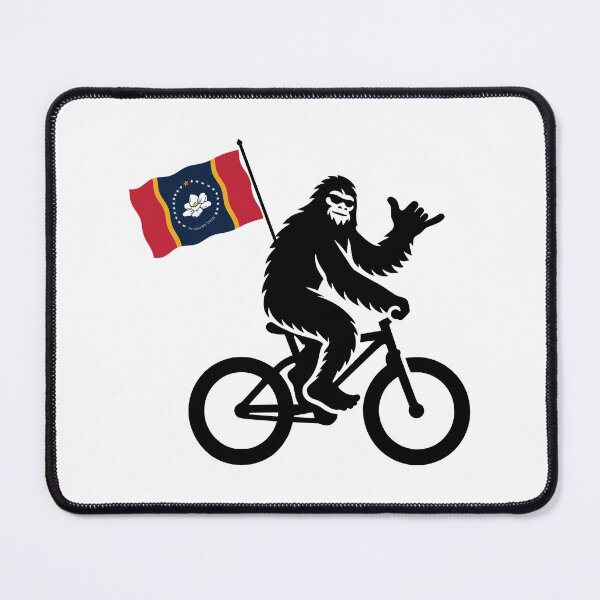 Item preview, Bigfoot Cycling Mississippi Flag designed and sold by Esskay Designs.