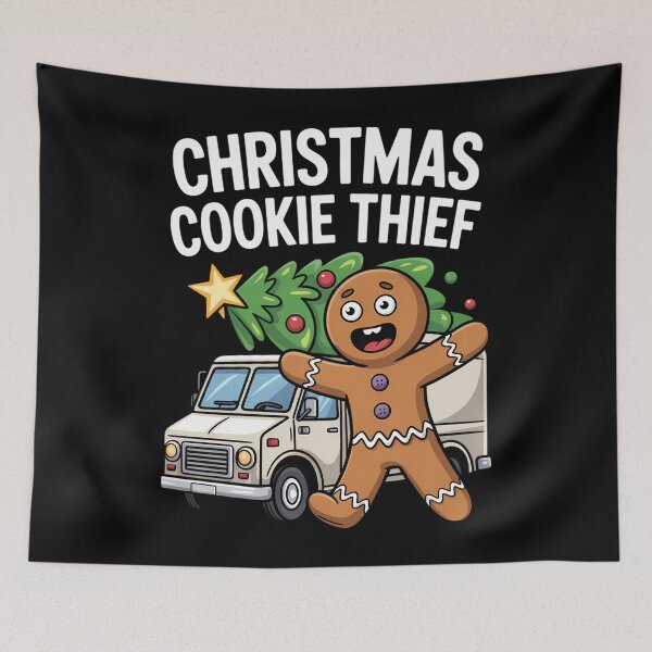 Item preview, Christmas Cookie Funny Gingerbread Christmas Cookie designed and sold by LunaCrazeArt.