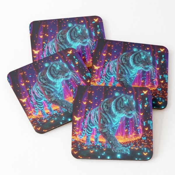 Item preview, Neon Tiger of the Future designed and sold by DreamArt Creations.