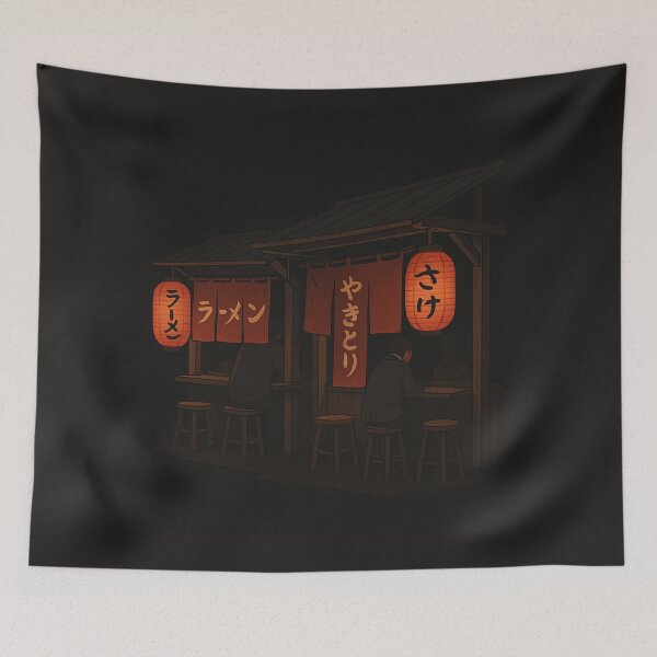 Item preview, Yatai Nights — Lanterns and Steam designed and sold by Lazy-Genius-Co.