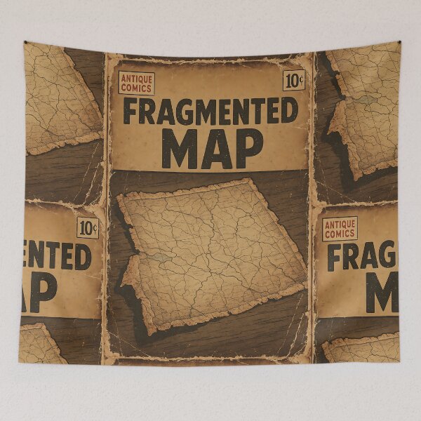 Item preview, Antique Ephemera: Fragmented Map designed and sold by bapupa.