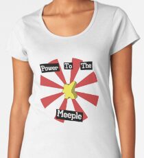 Power To The Meeple | Boardgames Women's Premium T-Shirt
