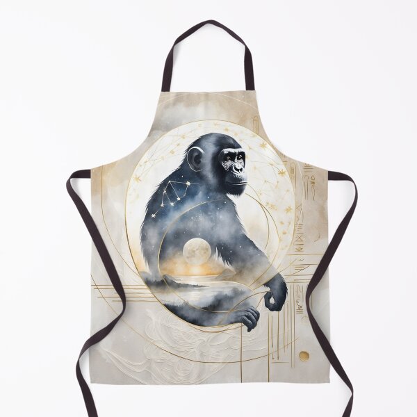 Item preview, Dreamwoven Guardian Chimpanzee – Celestial Insight of Thoth designed and sold by LaLi-Designs.