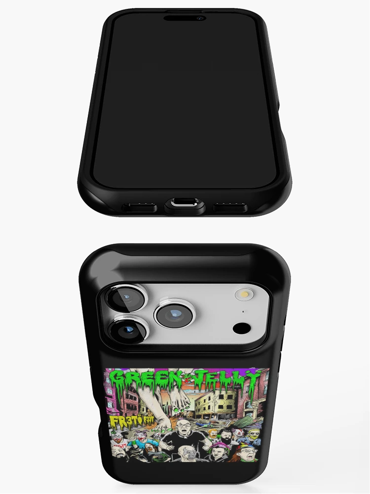 Thumbnail 3 of 4, iPhone Case, Green Jello Band designed and sold by BrodieBouges.