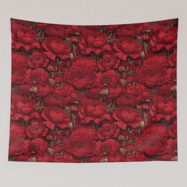 Item preview, Colorful Petaled Ranunculus Texture For Rustic Charm designed and sold by RoyalStarsPatts.