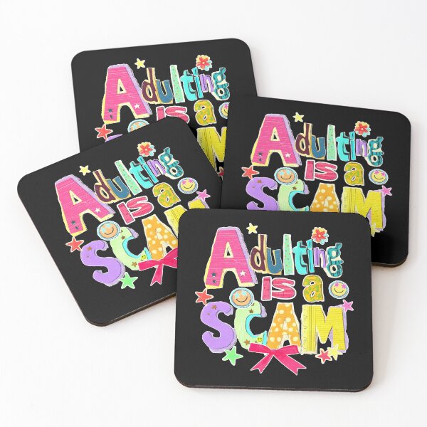 Item preview, Adulting Is a Scam designed and sold by sapnaela.