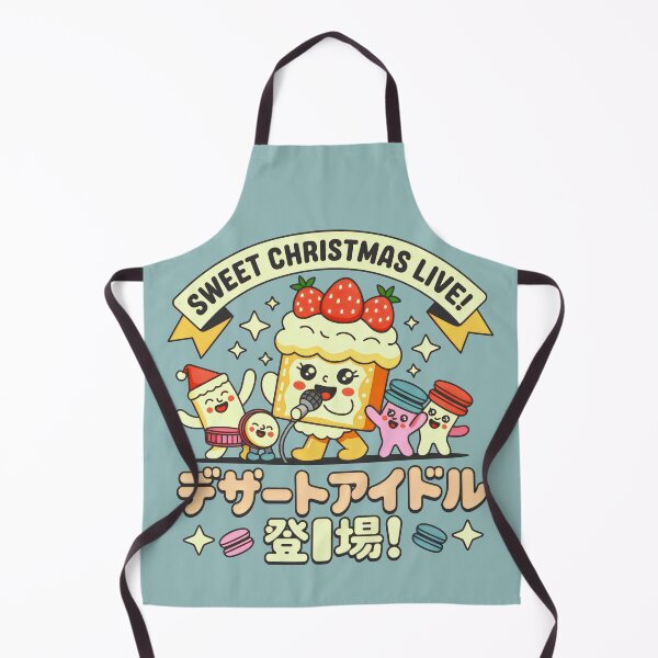 Item preview, Retro Japanese Holiday Concert with Cute Cake and Cookie Characters designed and sold by SplashTastic.
