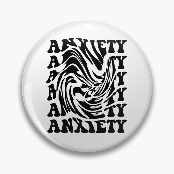 Item preview, Anxiety Spiral Psychedelic Typography designed and sold by Oniyasha.