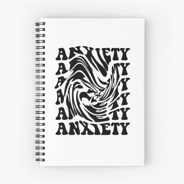 Item preview, Anxiety Spiral Psychedelic Typography designed and sold by Oniyasha.