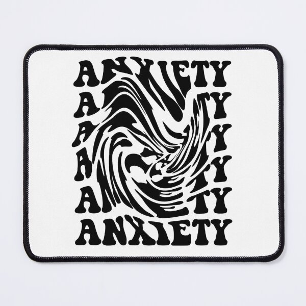 Item preview, Anxiety Spiral Psychedelic Typography designed and sold by Oniyasha.