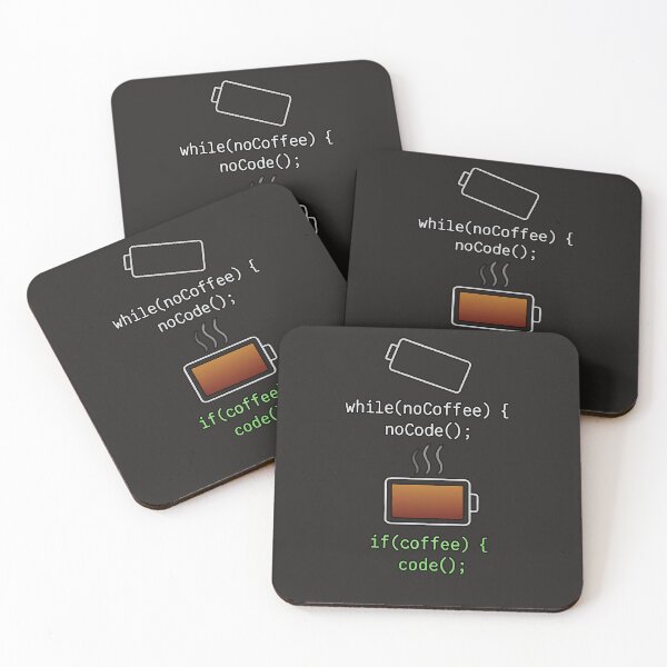 Item preview, Coffee Powered Coding — Funny Programmer Battery T-Shirt designed and sold by Glam-Spot.