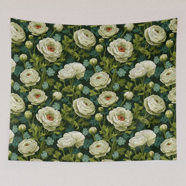 Item preview, Classic Fresh Ranunculus Print For Graduation Gift designed and sold by RoyalStarsPatts.