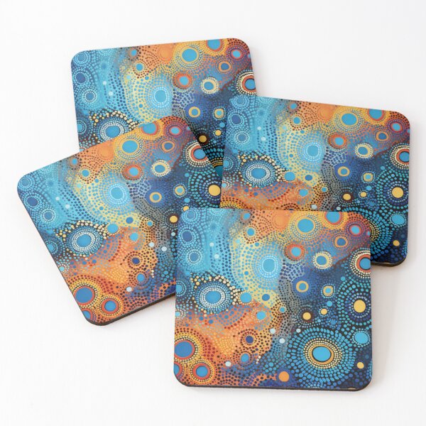 Item preview, Aboriginal Inspired Dot Art - With Water Sources designed and sold by GrinGalore.