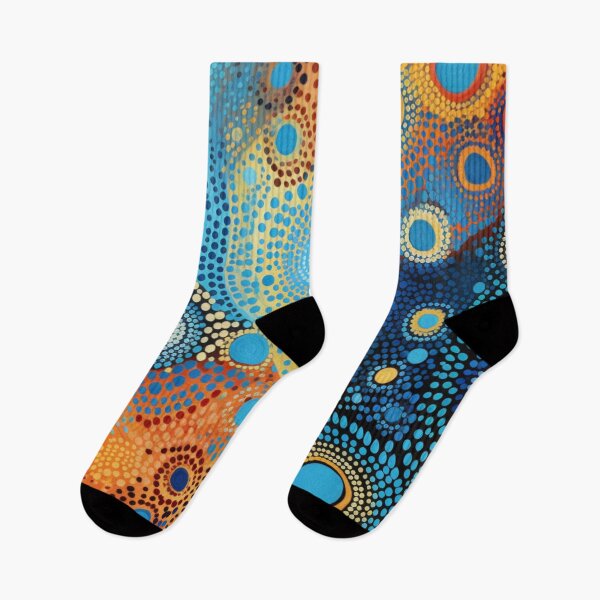 Item preview, Aboriginal Inspired Dot Art - With Water Sources designed and sold by GrinGalore.