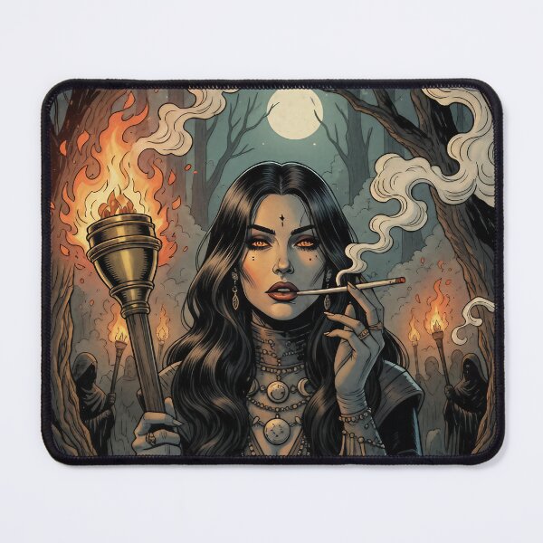 Item preview, Torchbearer's Respite – Gothic Witch in Moonlit Ritual. designed and sold by Spark2Seduction.