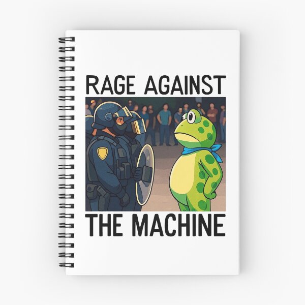 Item preview, Rage Against The Machine Frog — Funny Protest Cartoon Graphic designed and sold by Colorful-Garden.