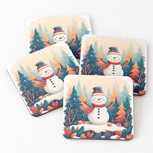 Item preview, Christmas Cute Snowman on the Forest designed and sold by Maioriz.