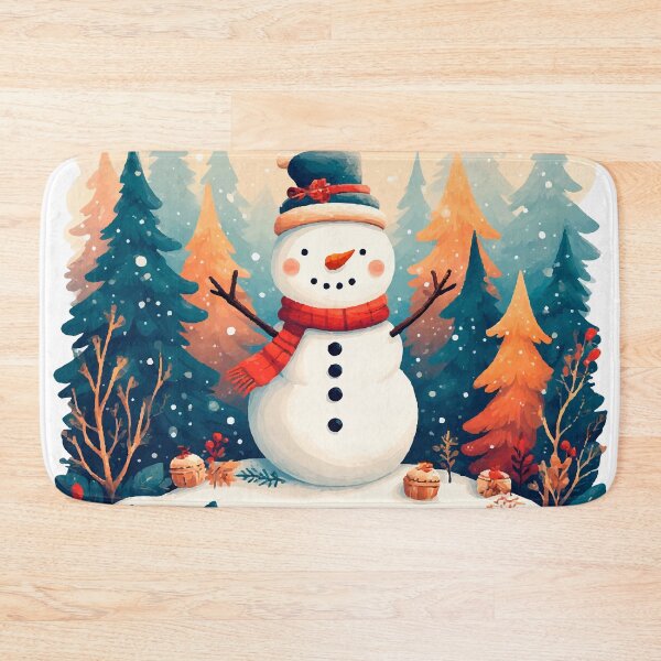 Item preview, Christmas Cute Snowman on the Forest designed and sold by Maioriz.