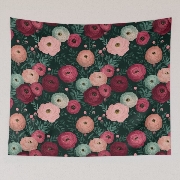 Item preview, Artistic Flourishing Ranunculus Illustration For Garden Lover Gift designed and sold by RoyalStarsPatts.